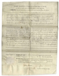 James Madison Land Grant Signed as President